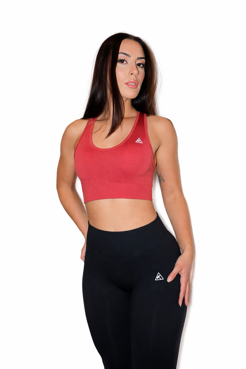 Umbrella Society - Warm Red Sports Bra